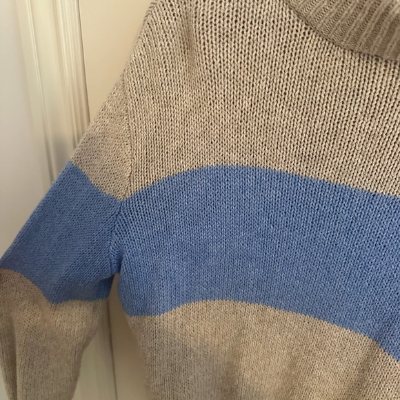 Aerie Stripped Blue Sweater - Picture 3 of 3